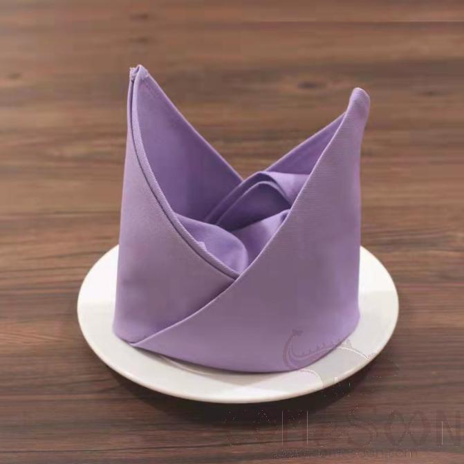 Pure cotton cup cloth, 47 * 47cm，Lilac colour