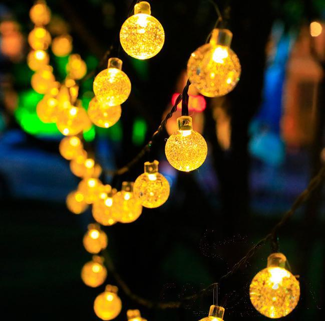 Foaming Waterproof Light String, Warm Light, 2.4Cm