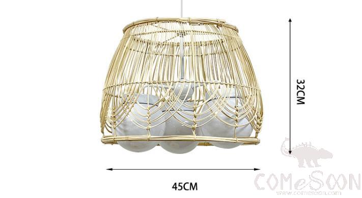 Rattan Chandelier, 45*32Cm