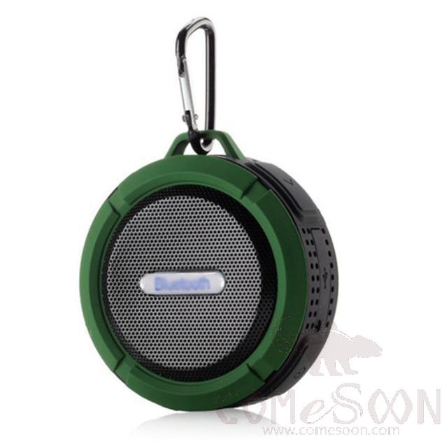 C6 waterproof Bluetooth speaker, Military green, 95*87mm, 5W, 85dB