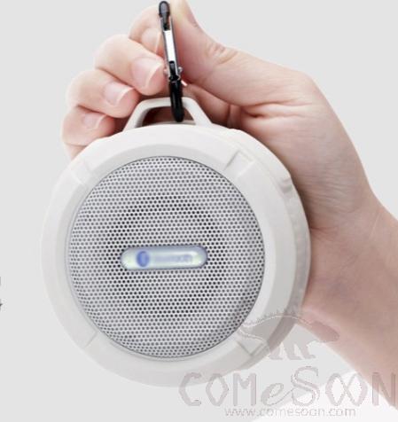 C6 waterproof Bluetooth speaker, White, 95*87mm, 5W, 85dB