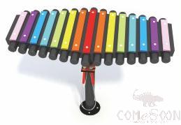XYLOPHONE, 115 * 95 * 56 cm, Galvanized pipe + Alloy aluminum