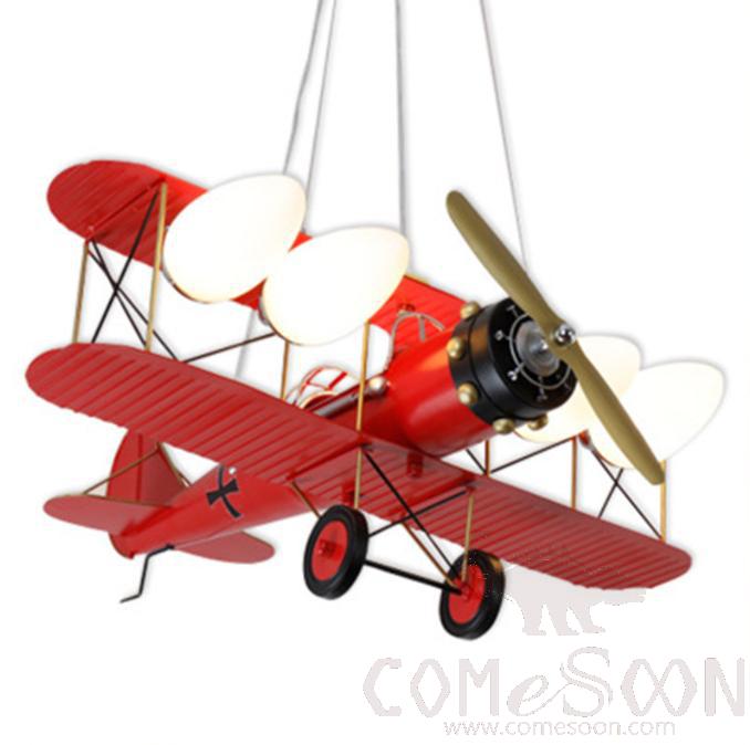 Aircraft pendant lamp, Red, 33W, 75*58*25cm