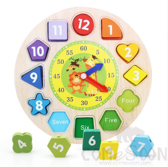 Digital beaded clock, 21.5*21.5cm