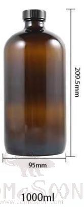 Brown Boston bottle, 1000ml