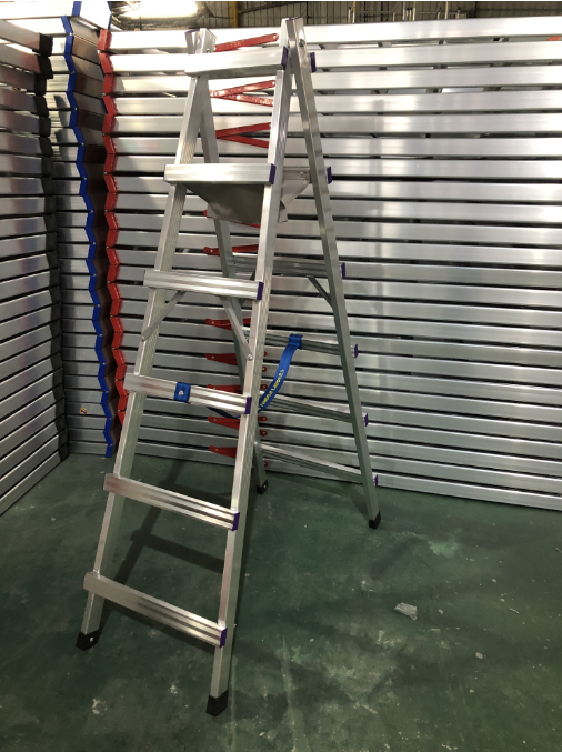 Aluminum alloy ladder,6-level 2m high