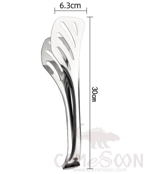 Square food tong, 30cm, SUS304