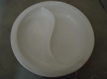 Small round buffet plate (S compartment),33*33*6.5cm