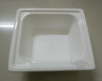 1/6 Rectangular size buffet plate (tall),16.2*17.6*10cm