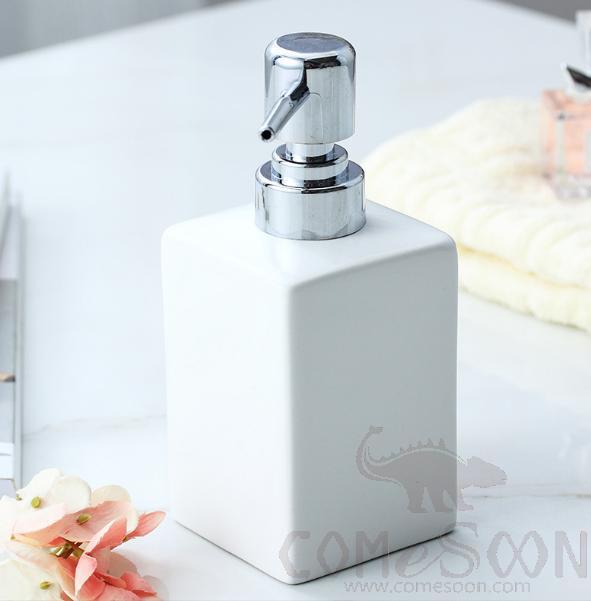 Bath Dispenser，Ceramic，6.5*6.5*16 cm