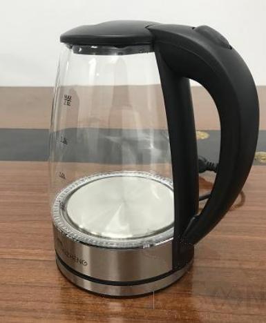 Gopeng glass body (no bubbles) electric kettle, SUS 201, 2.0L, 1500-1800W
