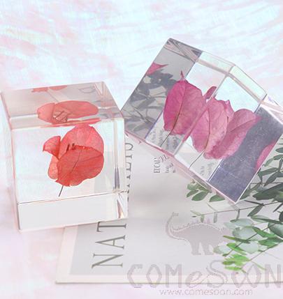 Resin Handicraft, 5*5*5cm, Triangle plum