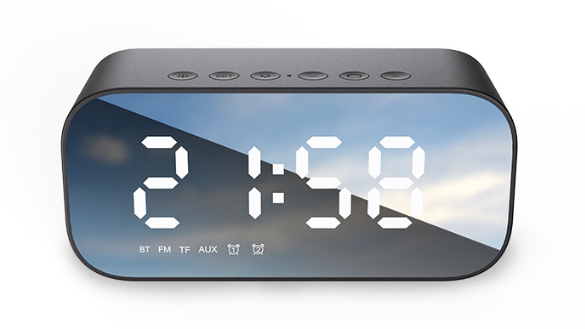 Mirror clock Bluetooth speaker, 3W, 145*67.6*56.3mm