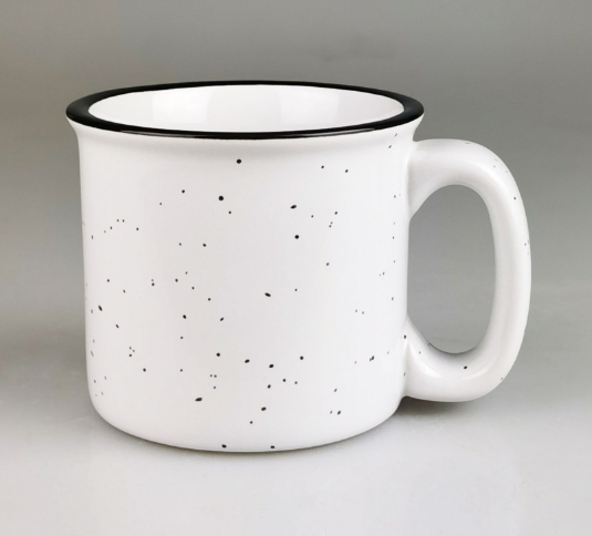 Designed Mug With One Logo, White, 370ml