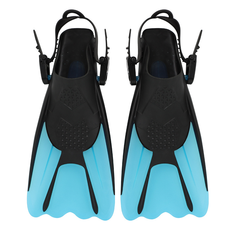 Snorkeling Fins,Silicone,M,Blue Snorkeling Fins