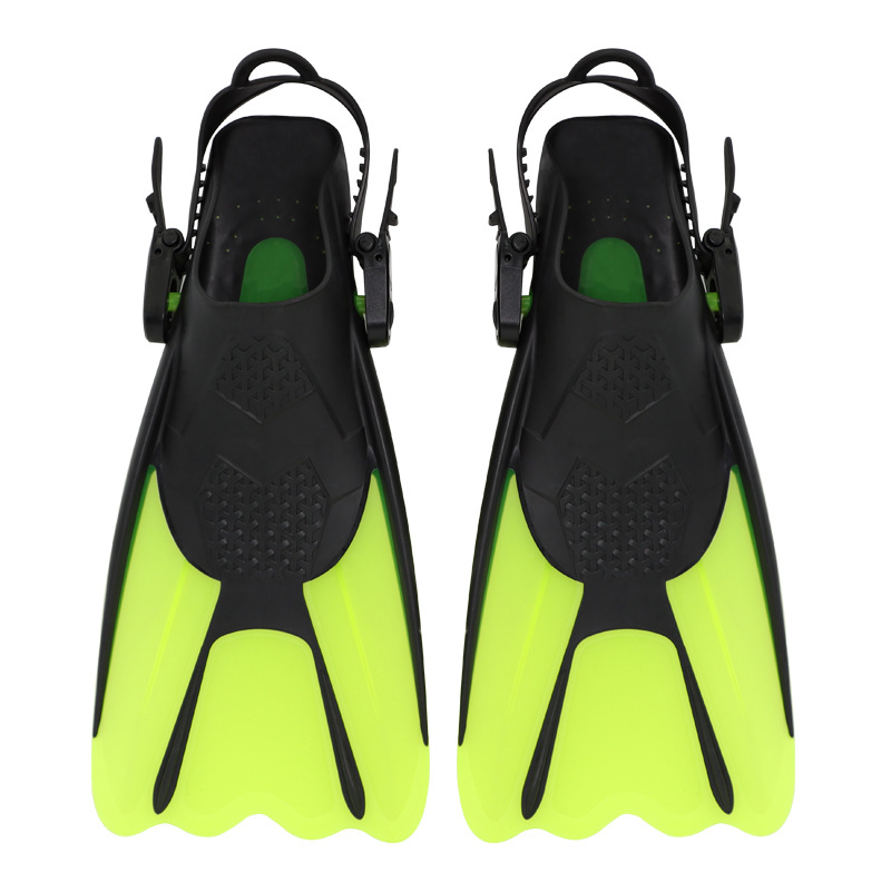 Snorkeling Fins,Silicone,M,Green Snorkeling Fins
