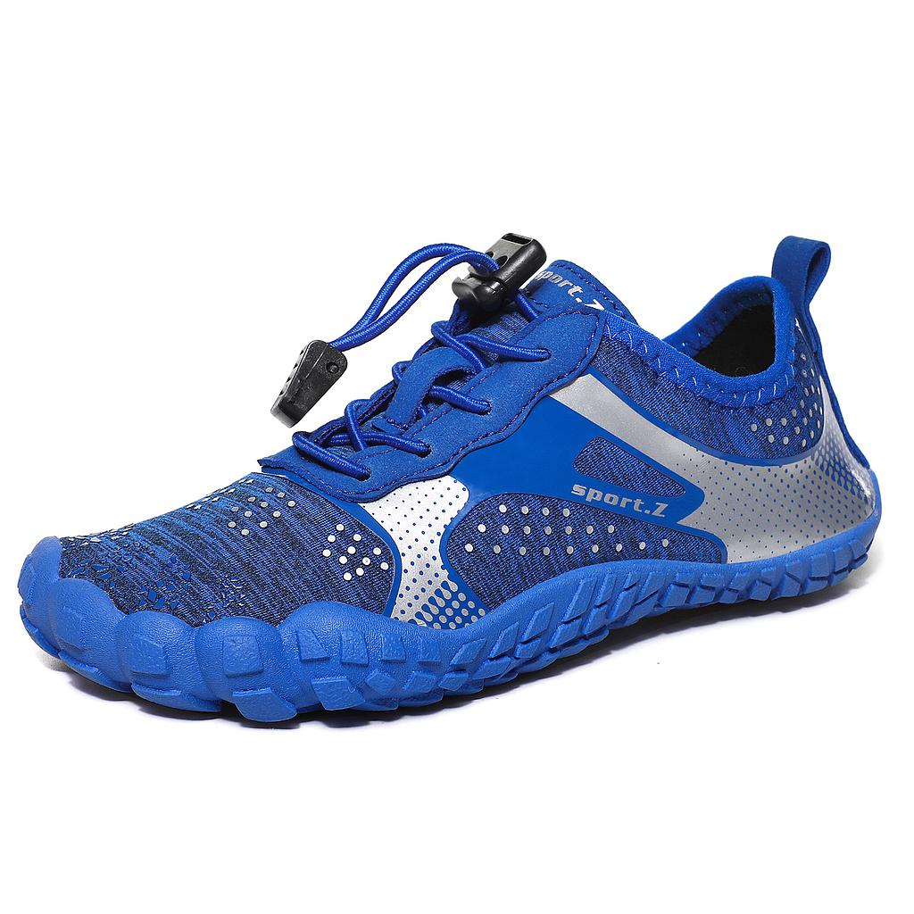 Beach Shoes For Kids,Lycra Elastic,Rubber,Royal Blue