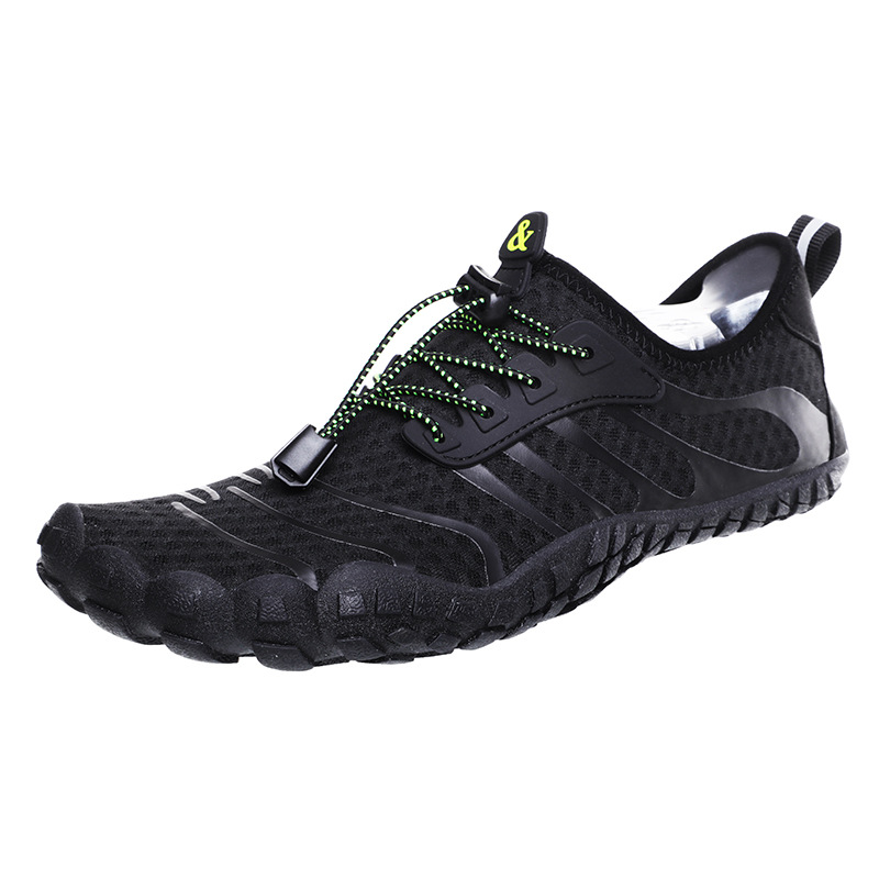 Adult Beach Shoes,Mesh Cloth + Offset Printing,Rubber,Black