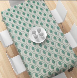 PrintedPlaidTablecloth-BlueHoneycomb