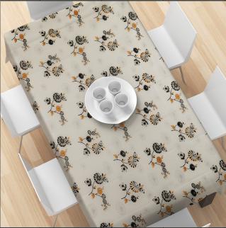 PrintedPlaidTablecloth-Chrysanthemum