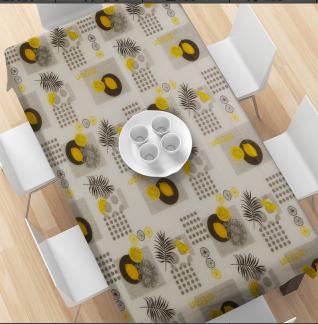 PrintedPlaidTablecloth-Lemon