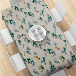 PrintedPlaidTablecloth-Cactus