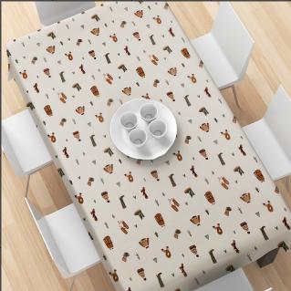 PrintedPlaidTablecloth-CartoonCostume