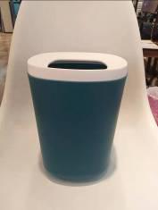 6468 Square Trash Bin-Dark Green,PP,12*12*25cm
