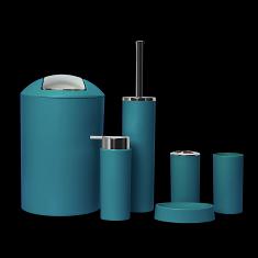 3315 Monochrome Six-Piece Set-Dark Green,PP+ABS(Chromeplated),20*20*30cm