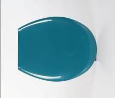 Monochrome Plastic Toilet Cover-Dark Green,PP+PE,36*44cm