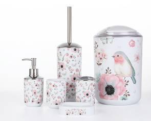 3318 Printed Six-Piece Set-Bird,PP+PE,9*24cm