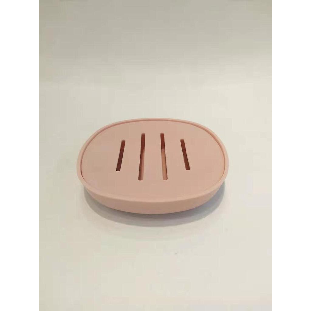 6468 Square Soap Box-Light Powder,PP,11*11*2.5cm