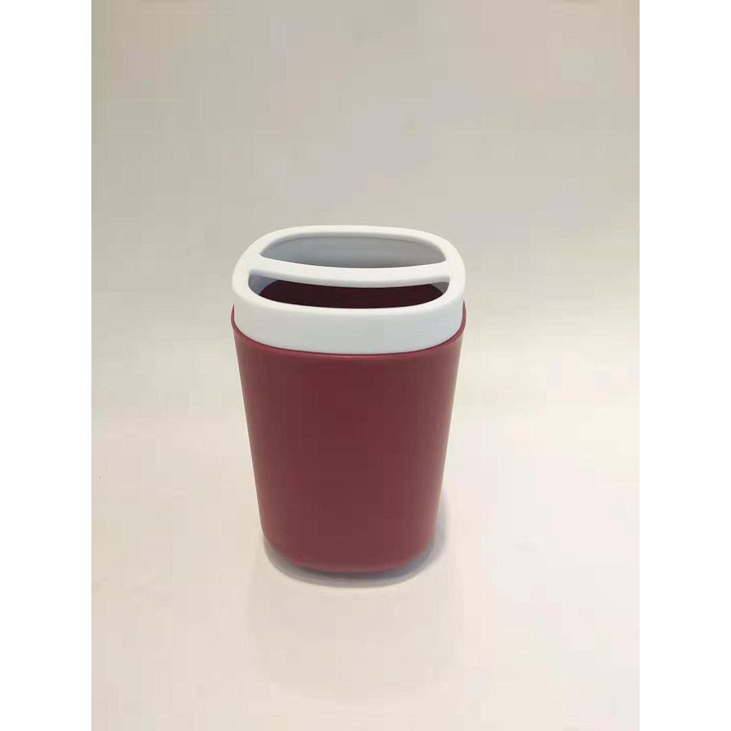 6468 Square Tooth Rack-Wine Red,PP,7*7*12cm