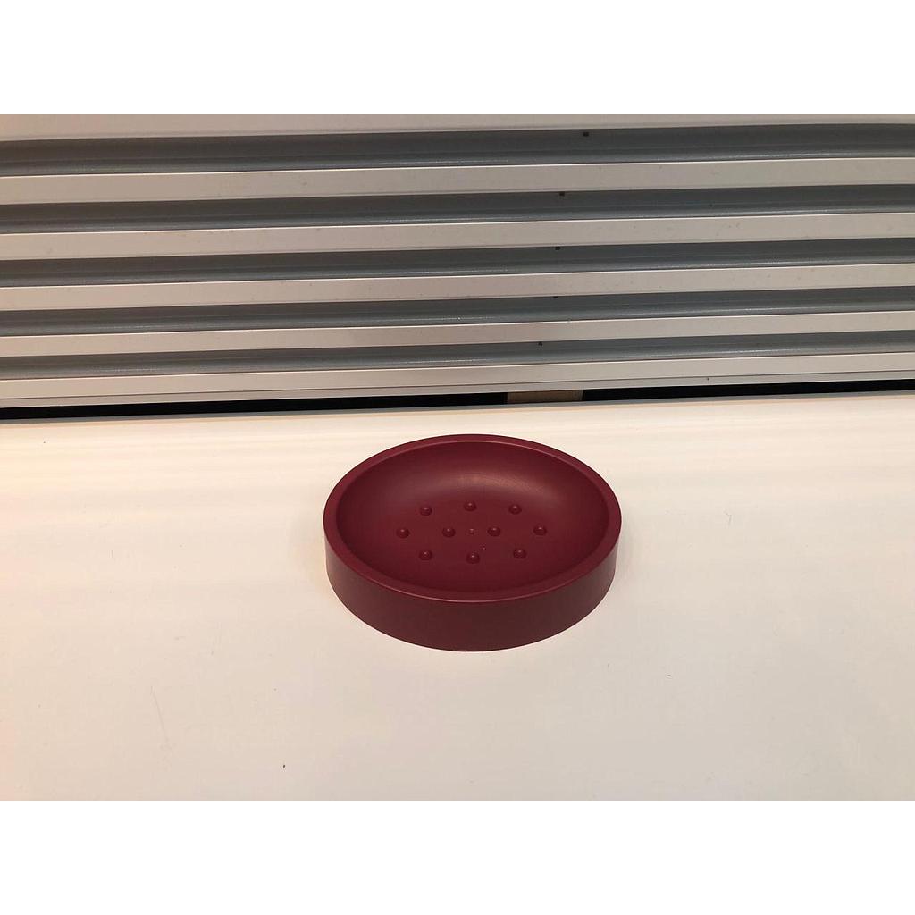 3315 Monochrome Soap Dish-Wine Red,PP,13*9.5*3cm