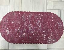 Stone Texture Anti-Slip  Mat-Wine Red,PVC,69*35cm