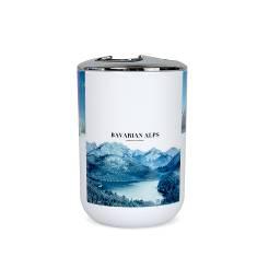 3318 Printed Toothbrush Holder-Landscape,PP+ABS(Chromeplated),6*6*11cm
