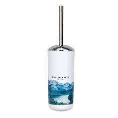 3318 Printed Toilet Brush-Landscape,PP+ABS(Chromeplated),8*8*38cm