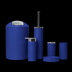 3315 Single Color Six-Piece Set-Dark Blue,PP+ABS(Chromeplated),20*20*30cm