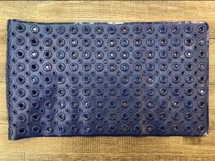 Donut Bath Mat-Dark Blue,PVC,70*39cm