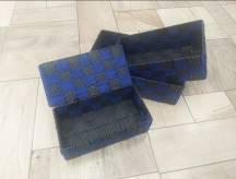 Basket Three-Piece Set-Dark Blue,Polypropylene,Small:21*10*6.5cm
Medium:23.5*14*7cm
Large:26*16*8cm