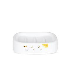 3318 Printed Soap Box-Bee,PP,13*10*2cm