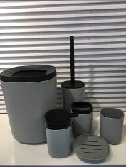 6468 Square Six-Piece Set-Gray,PP,19*19*25cm