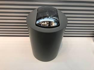 3315 Monochrome Trash Bin-Gray,PP+ABS(Chromeplated),18*18*27cm