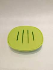 6468 Square Soap Box-Green,PP,11*11*2.5cm