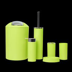 3315 Monochrome Six Piece Set-Green,PP+ABS(Chromeplated),20*20*30cm