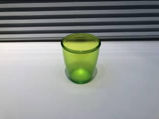 6462 Transparent Cup-Green,Ps,8.5*10