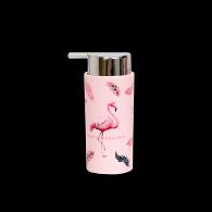 3316 Printed Soap Dispenser Bottle-Flamingo,PP+ABS(Chromeplated),6.5*6.5*16cm