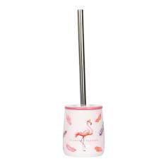 Ceramic Printed Toilet Brush-Flamingo,Ceramics,10*10*39cm