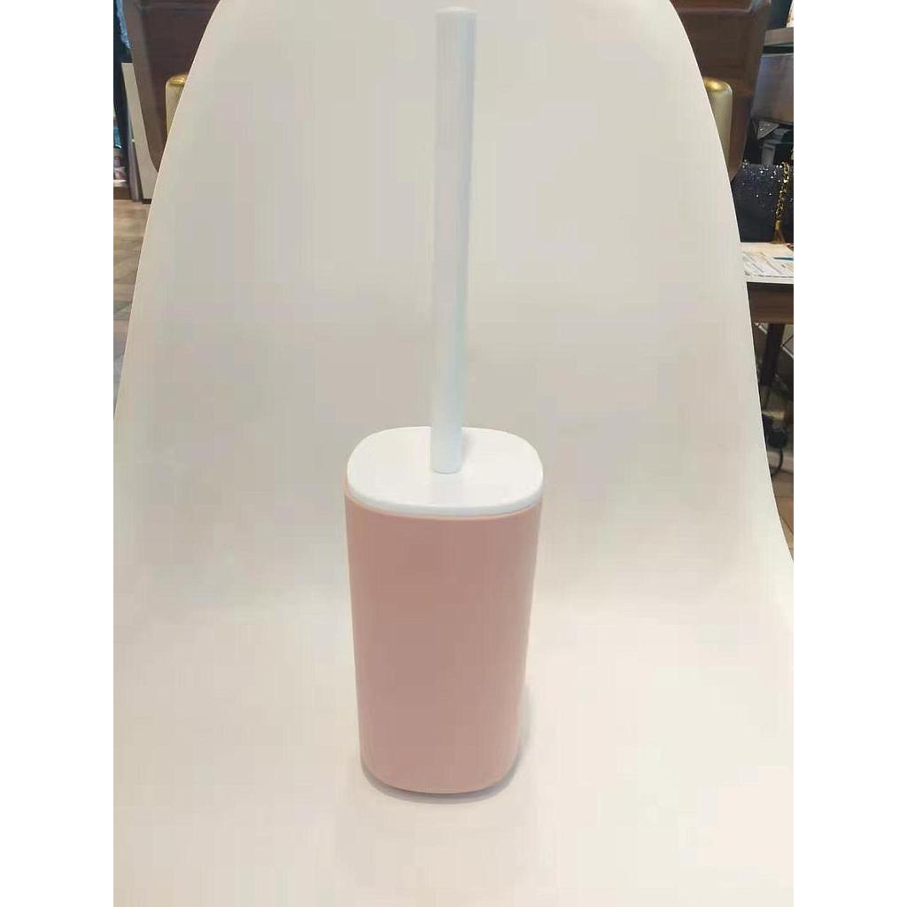 6468 Square Toilet Brush-Light Pink,PP,8*8*36cm