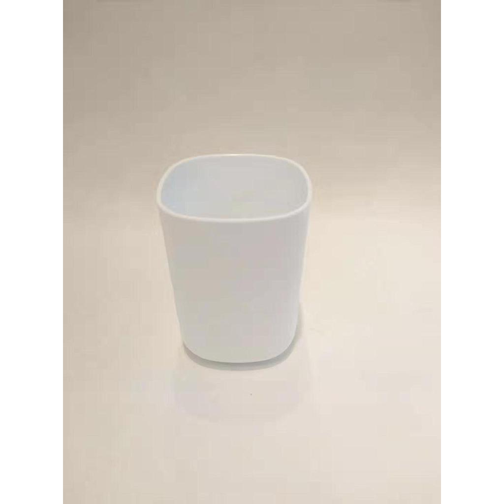 6468 Square Cup-White,PP,7*7*10cm